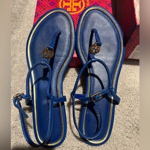 Tory Burch-Emmy Flat Sandal Nautical Blue